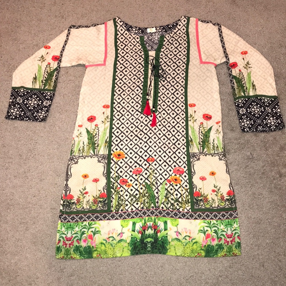 2 pc So Kamal linen suit